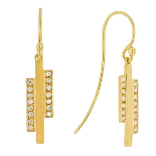 Marika Desert Gold 14k Gold Earring - 7047