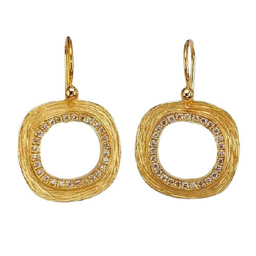 Marika Desert Gold 14k Gold Earring - 7289