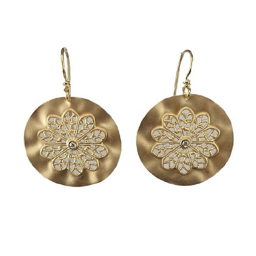 Marika Desert Gold 14k Gold Earring - 7536