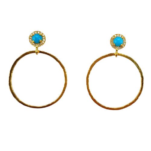 Marika Desert Gold 14k Gold Earrings - 8088