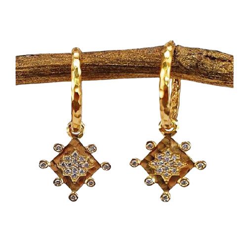 Marika Desert Gold 14k Gold Earring - 8166