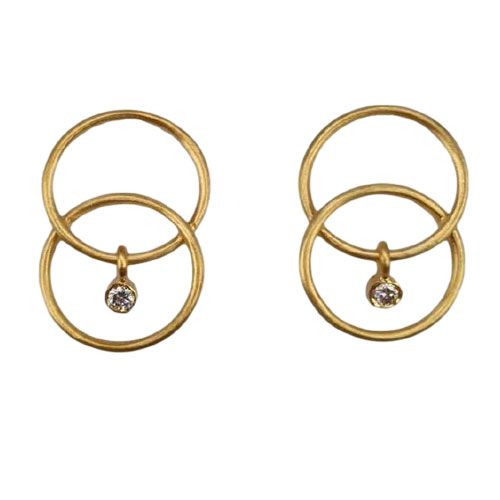Marika Desert Gold 14k Gold Earring - 8168