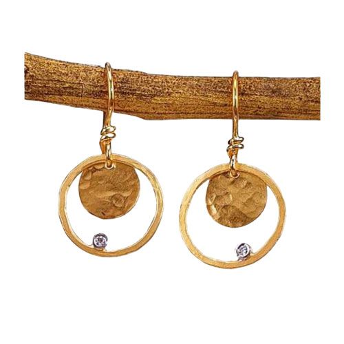 Marika Desert Gold 14k Gold Earring - 8175