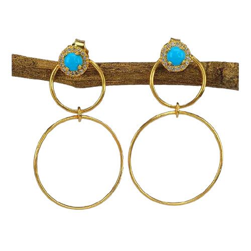 Marika Desert Gold 14k Gold Earring - 8210