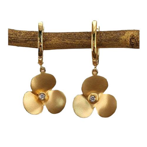 Marika Desert Gold 14k Gold Earring - 8229