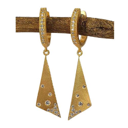 Marika Desert Gold 14k Gold Earring - 8231