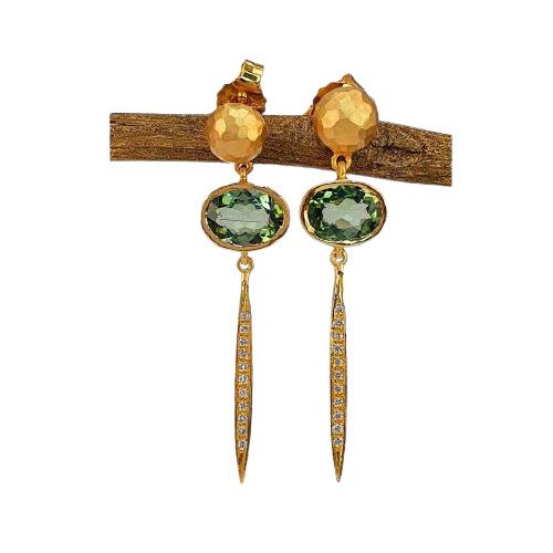 Marika Desert Gold 14k Gold Earring - 8248
