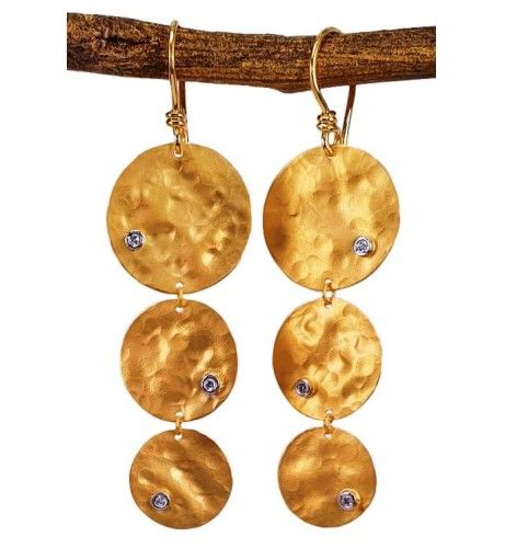 Marika Desert Gold 14k Gold Earrings - 8353