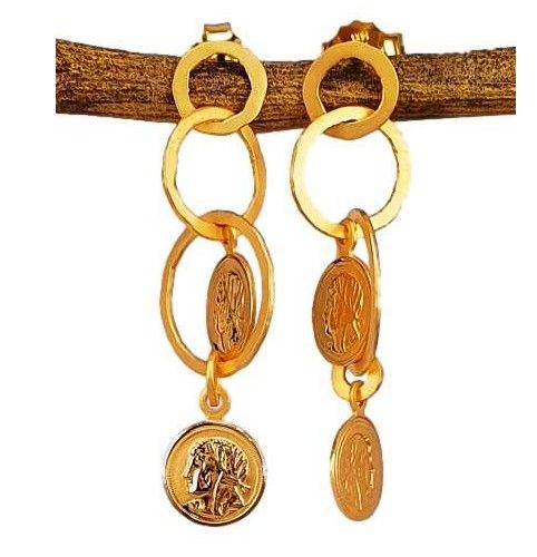 Marika Desert Gold 14k Gold Earrings - 8357