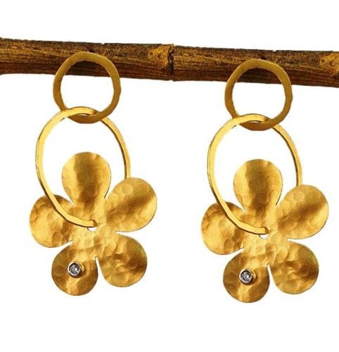 Marika Desert Gold 14k Gold Earrings - 8361