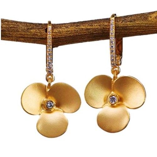 Marika Desert Gold 14k Gold Earrings - 8392