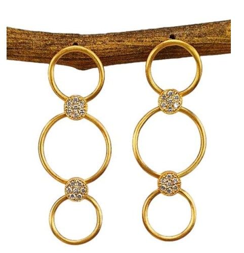 Marika Desert Gold 14k Gold Earrings - 8399
