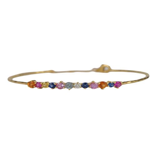 Marika Desert Gold 14k Gold Bangle Bracelet - 8146