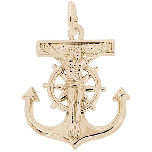 Mariner Cross Charm Gold Plated - 10-3375-0-GP