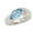 Marquis Blue Topaz Ring - 14K White Gold Size 7 - 70910BTWG
