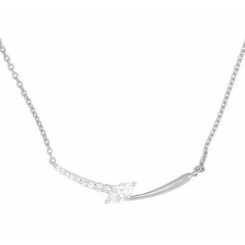 Marquis Center Half Diamond Bolt Pendant