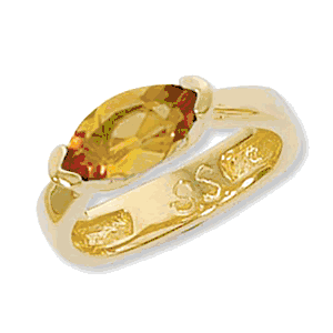 Marquis Citrine Ring - 14K Yellow Gold Size 7 - 70909CI