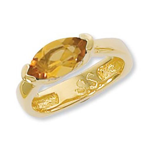 Marquis Citrine Ring - 14K Yellow Gold Size 7 - 70909CI