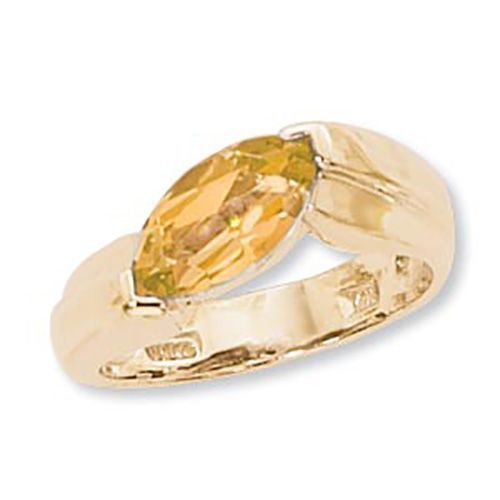 Marquis Citrine Ring - 14K Yellow Gold Size 7 - 70910CI