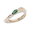Marquis Emerald Ring - 14K Yellow Gold Size 7