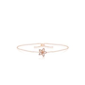 Marquise Diamond Flower Bracelet 9mm, Hawaiian Inspired  Bracelet, KPB-0014/ RG