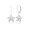 Marquise Diamond Flower Leverback Earrings 9mm, Hawaiian Inspired  Earrings, KPE-0024/ WG