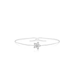 Marquise White Sapphire Flower Bracelet 12mm, Hawaiian Inspired  Bracelet, KPB-0019