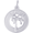 Maui Palm Charm - Sterling Silver