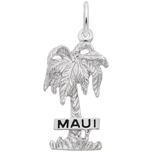 Maui Palm Tree Charm Sterling Silver - 10-1551