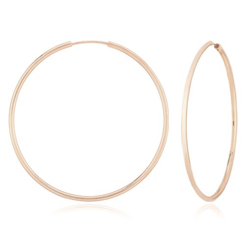 Medium Endless Hoop Earrings - 14K Rose Gold - 03-289R