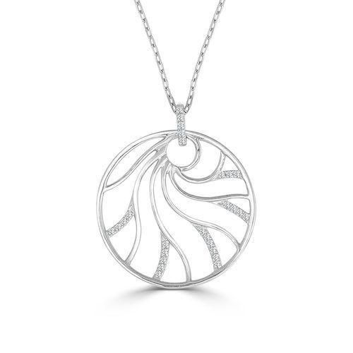 Medium Half Diamond Venus Pendant