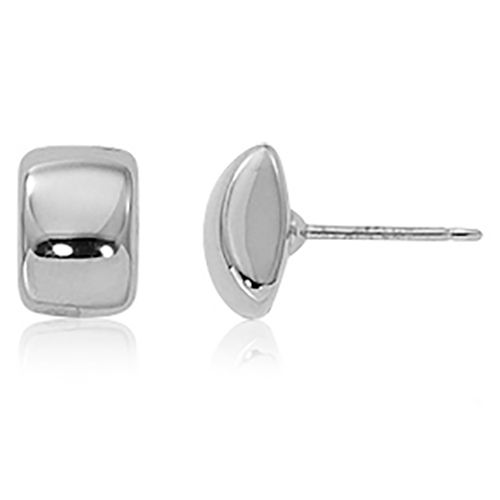 Medium Modern Stud Earrings - Sterling Silver