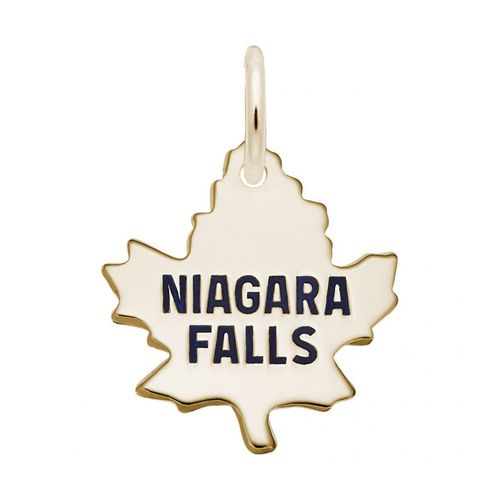 Medium Niagara Falls Maple Leaf Charm - 14K Gold - 10-1708-14kg