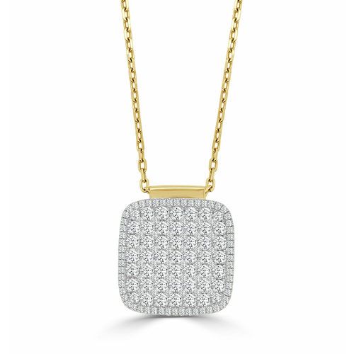 Mega Firenze II Cushion, Diamond Pendant