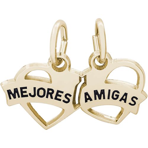 Mejores Amigas Charm - 10K Gold - 10-8373