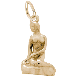 Mermaid Charm Gold Plated - 10-1431-0-GP