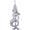 Mermaid Charm White Gold - 10-5381