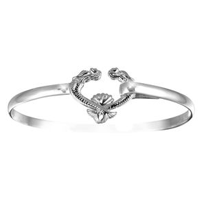 Mermaids Heart Hook Bracelet - Sterling Silver 4mm 8 Inch