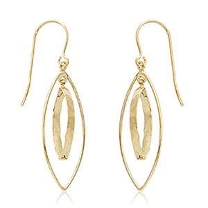 Mini Marquise Combo Drop Earrings - 14K Yellow Gold