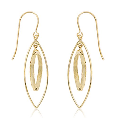 Mini Marquise Combo Drop Earrings - 14K Yellow Gold