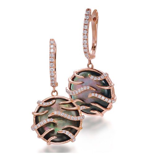 Mini Round Luna Diamond Earrings