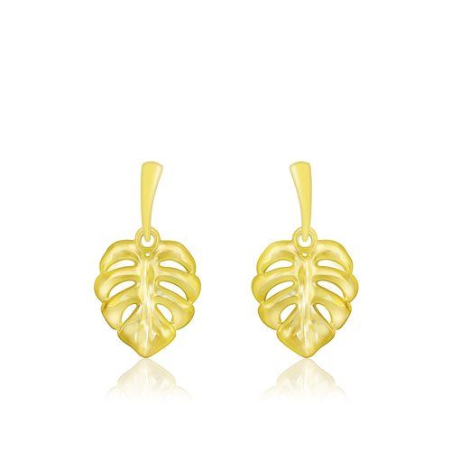 Monstera Dangle Earrings