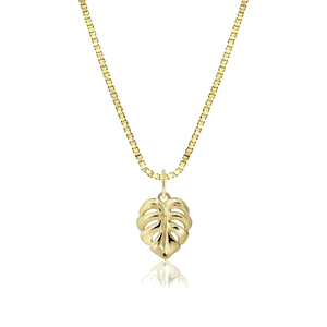 Monstera Leaf Pendant