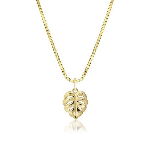 Monstera Leaf Pendant