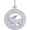 Montana Moose Charm White Gold - 10-4074