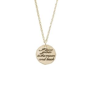 Moon And Back Necklace Set - Gold Plated - 29-1535-87-GP