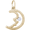 Moon Charm - Gold Plated - 10-1505-gp