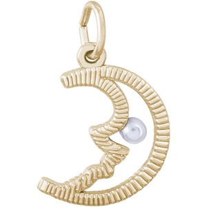 Moon Charm - Gold Plated - 10-1505-gp