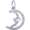 Moon Charm - Sterling Silver - 10-1505-s