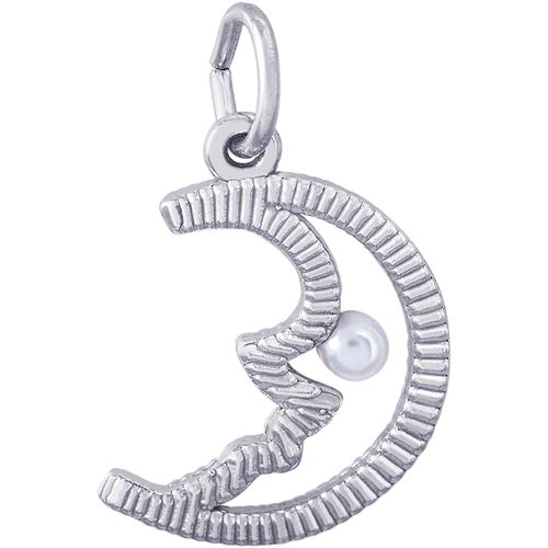 Moon Charm - Sterling Silver - 10-1505-s